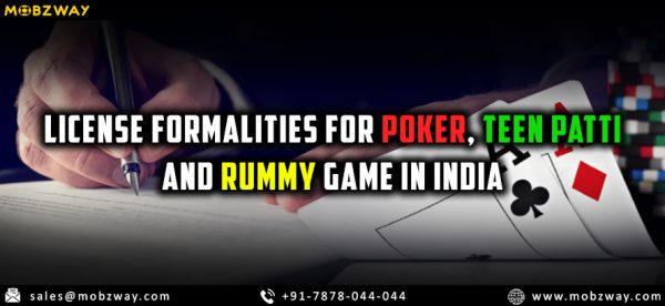 License Formalities for Poker, Teenager Patti and Rummy Sport in India